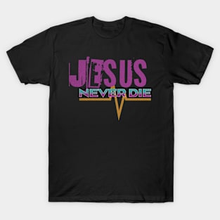 Jesus - Never Die - Gold & Purple T-Shirt